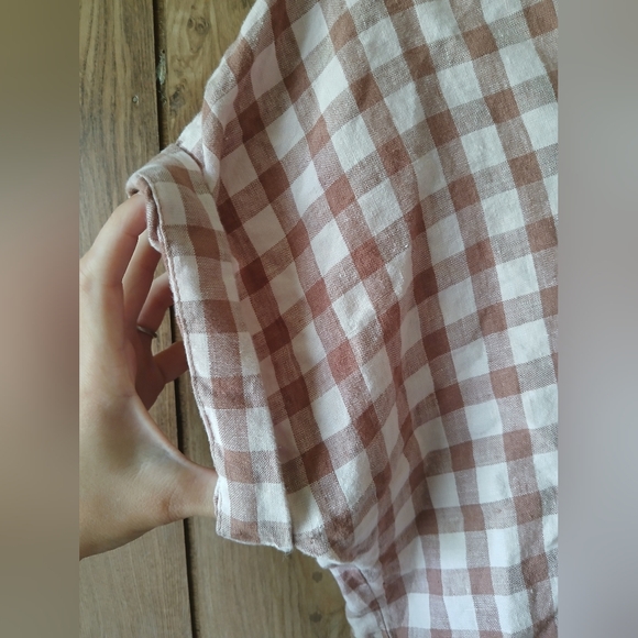 100% Linen Crop Top - Picture 3 of 5